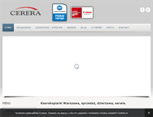 Tablet Screenshot of cerera.pl